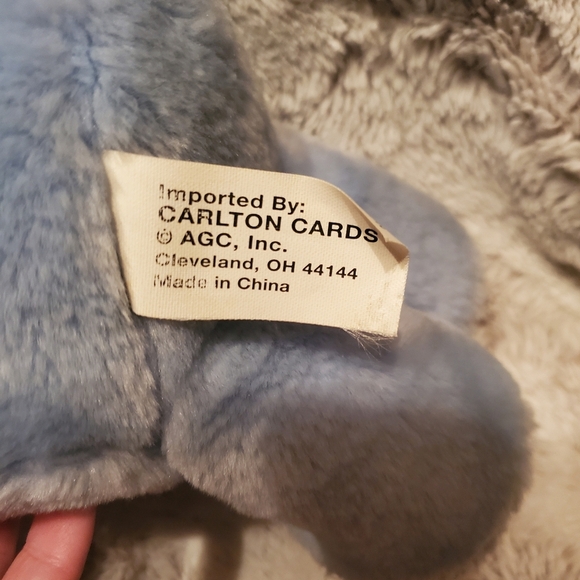 Vintage 13 inch 2002 20th anniversary Carlton Cards Grumpy Bear with Tags - Picture 10 of 13